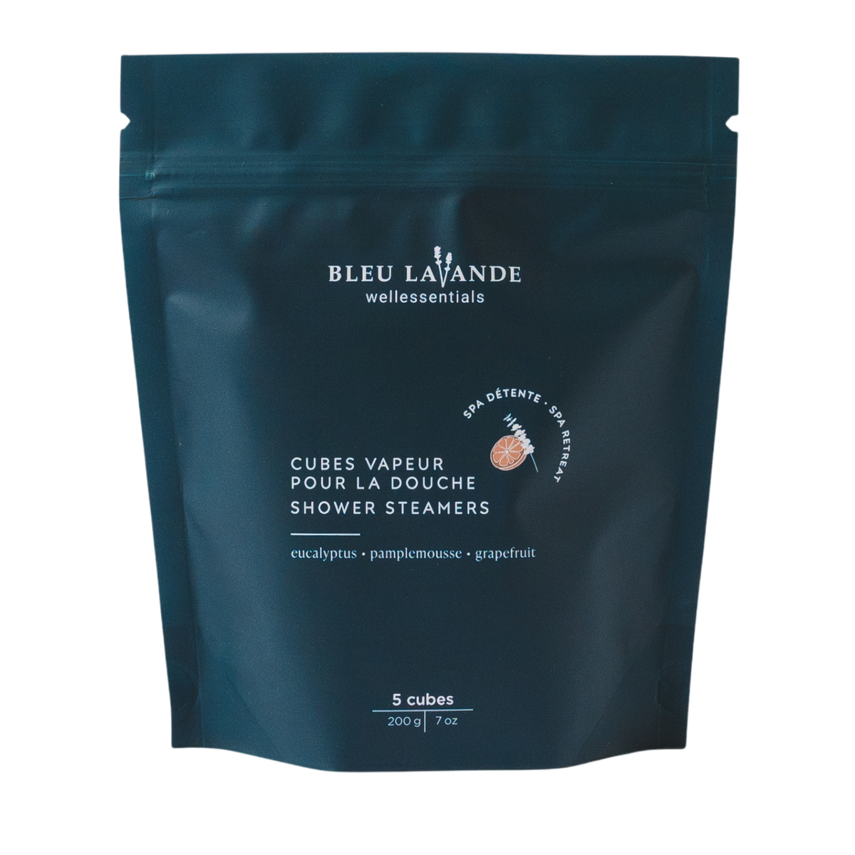 Cubes vapeur pour la douche Spa détente de Bleu Lavande - Sac de 5
