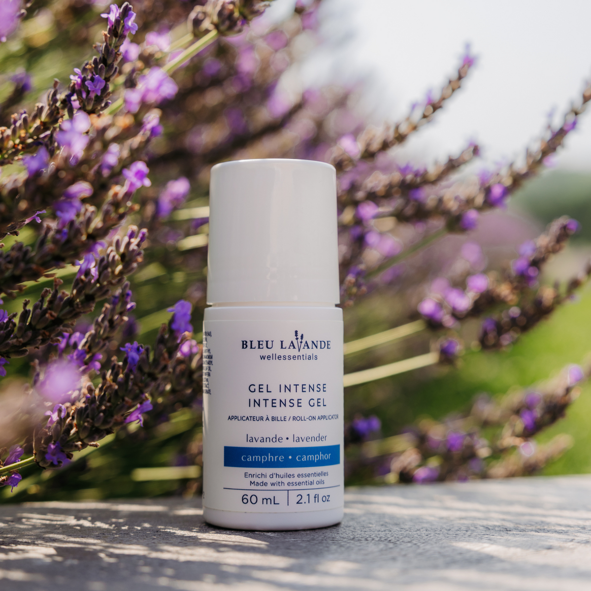 Gel intense 60 ml lavande-camphre de Bleu Lavande dans les champs