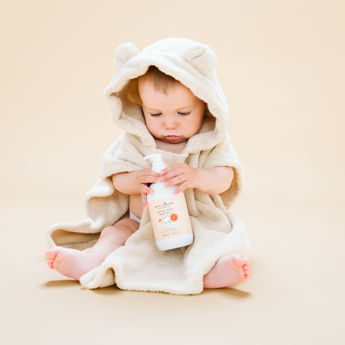 Lait de corps hydratant pour bébé doux et sans allergènes fabriqué au Québec