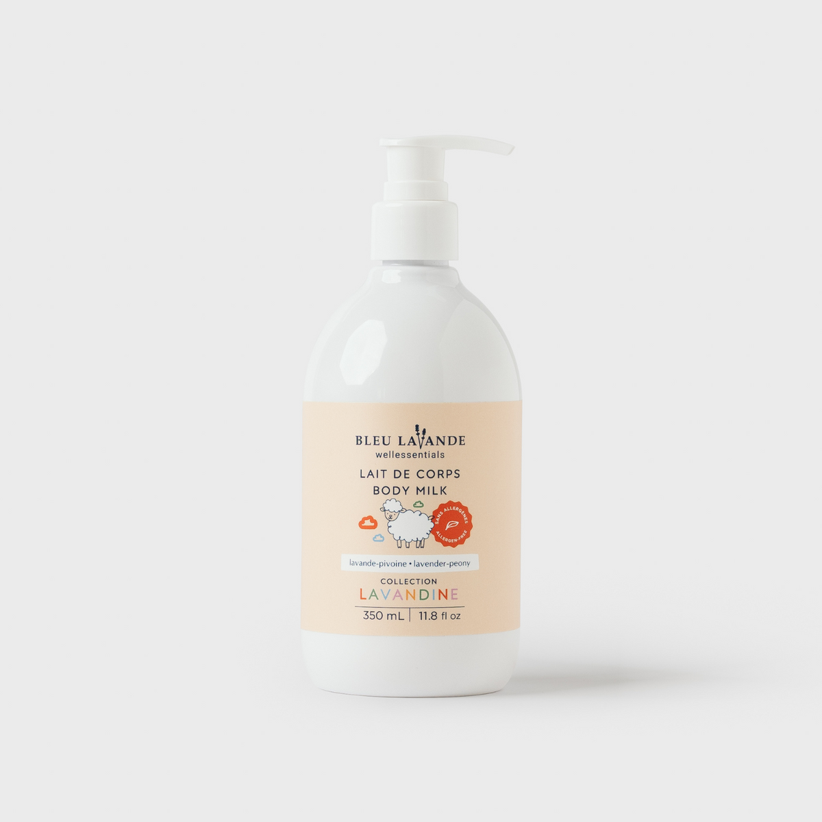 Lait de corps lavande-pivoine pour bébé