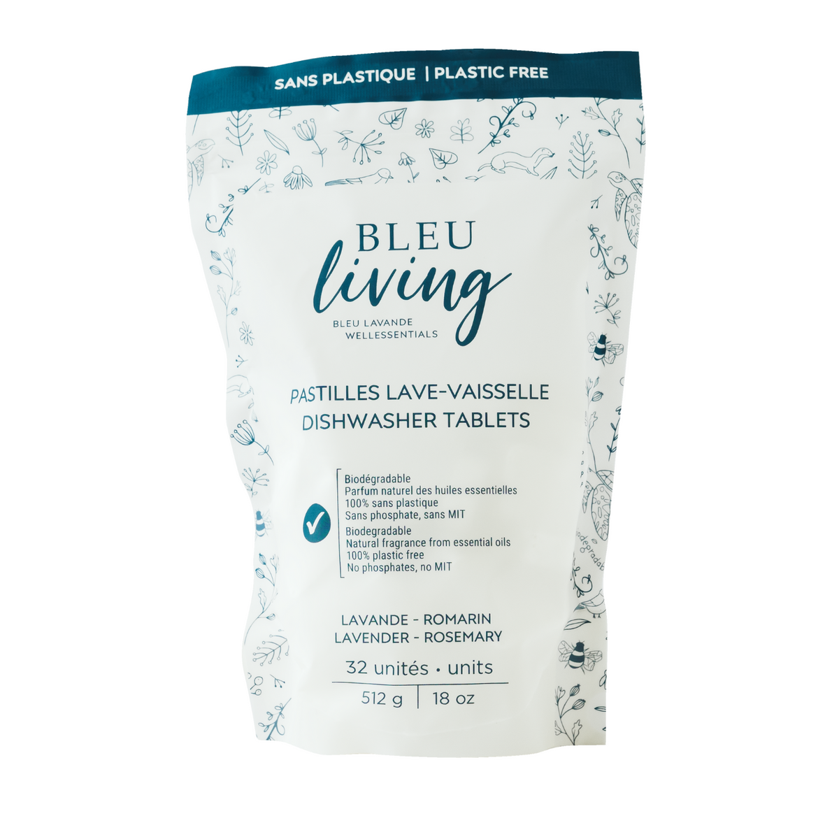 Pastilles lave-vaisselle Bleu Living