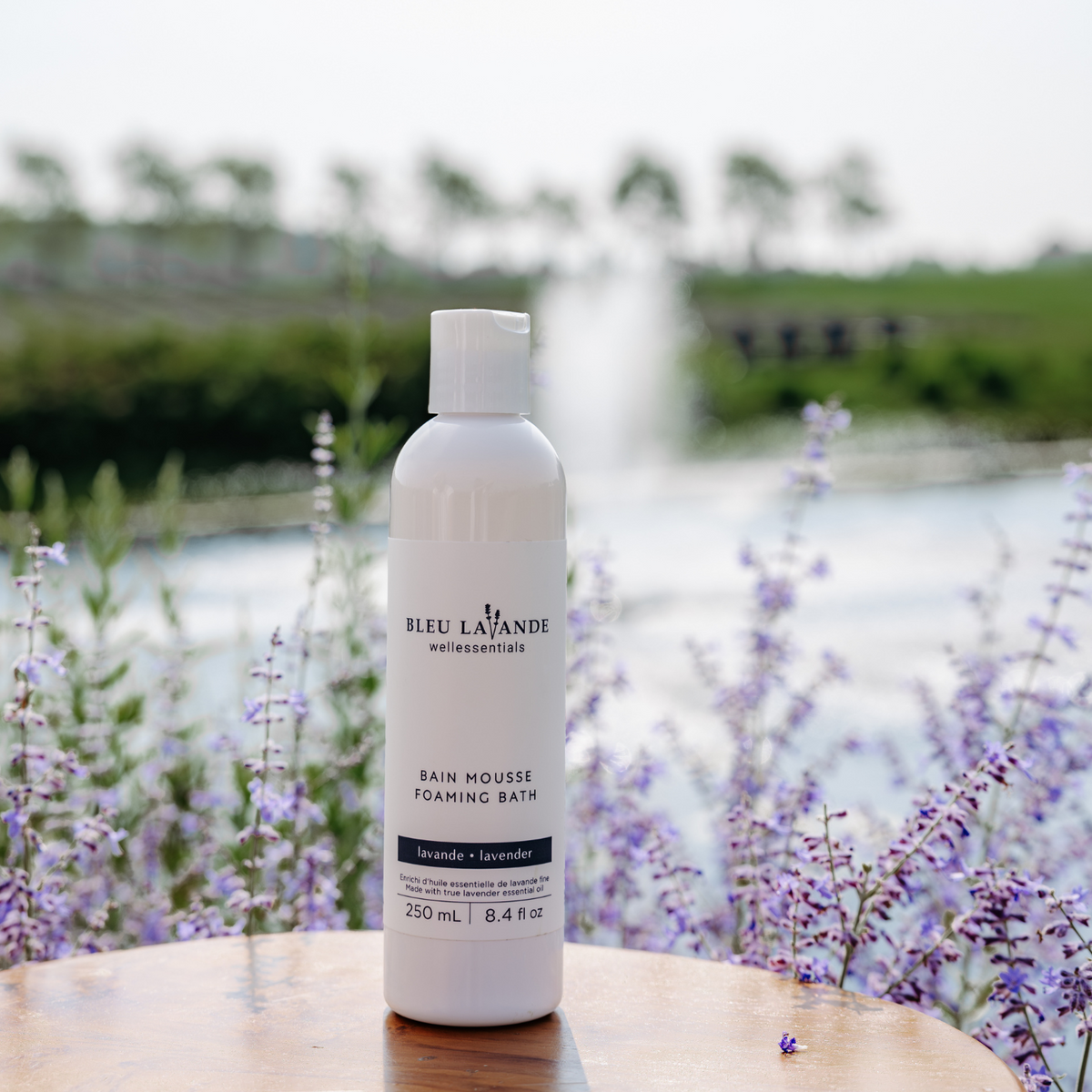 Bain moussant à l'huile essentielle de lavande fine certifiée ISO 3515