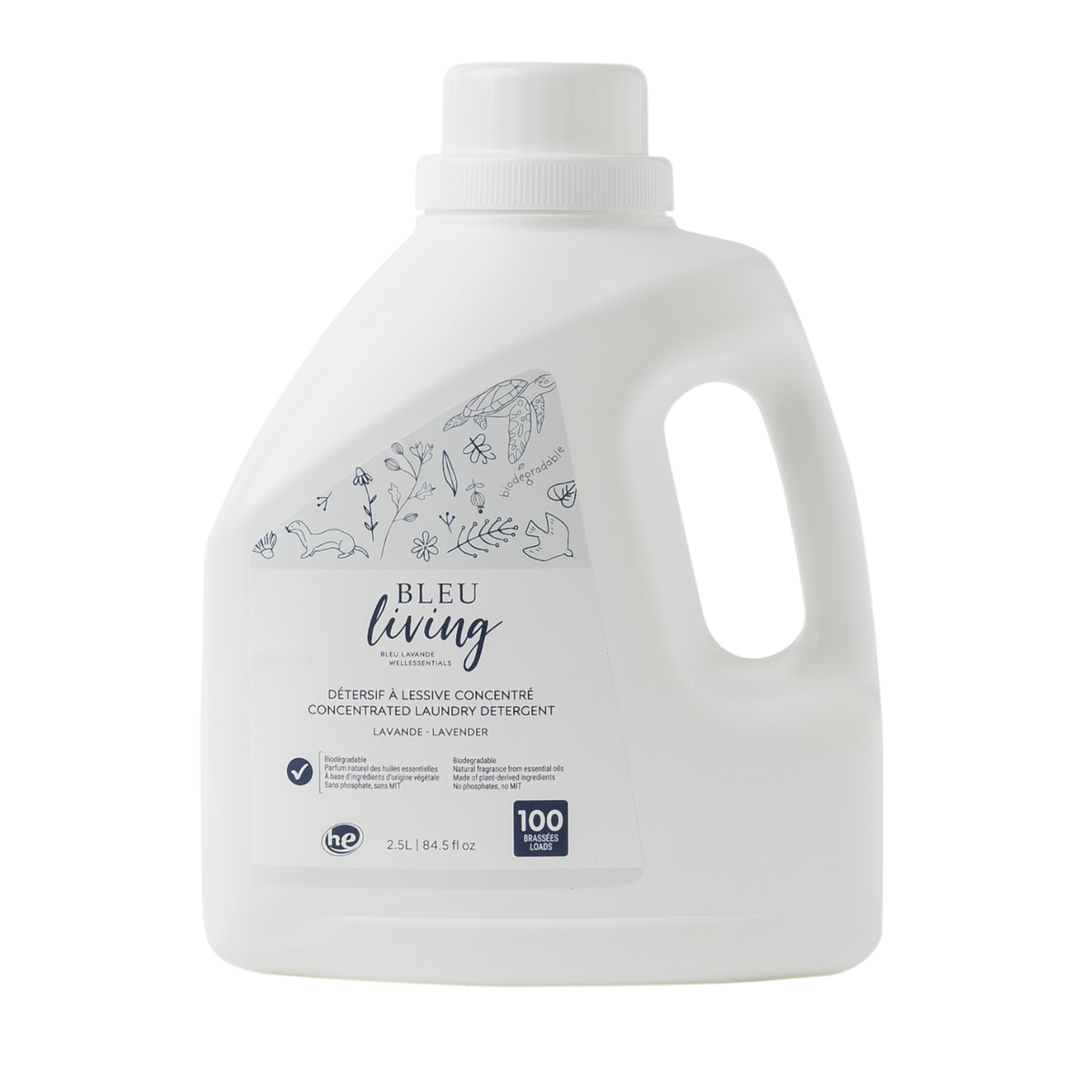Détersif à lessive lavande Bleu Living grand format 2,5L