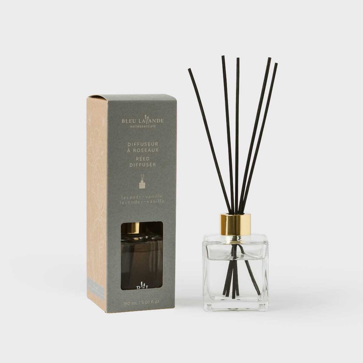 Ensemble-cadeau diffuseur à roseaux lavande et vanille