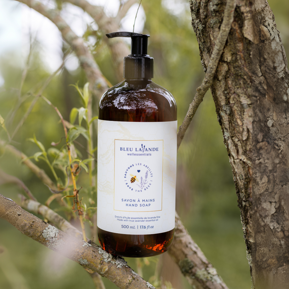 Savon de la collection sauvons les abeilles de Bleu Lavande avec don à Bee City Canada